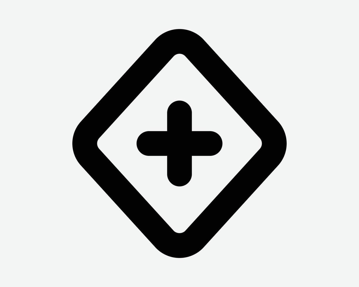 Add Keyframe Icon Plus Key Frame Line Symbol Animation Position Outline Sign Animate Editor Tool Editing Edit Audio Sequence Media Graphic Art vector