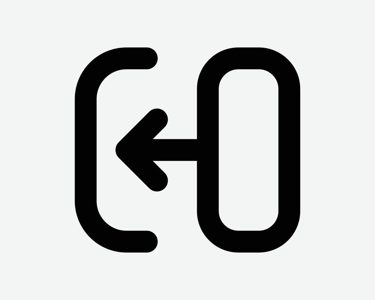 Slide Left Arrow Icon Slider Previous Position Move Location Swipe Scroll Gesture Line Sign Symbol Finger Movement Cursor Direction Path Backward Back vector