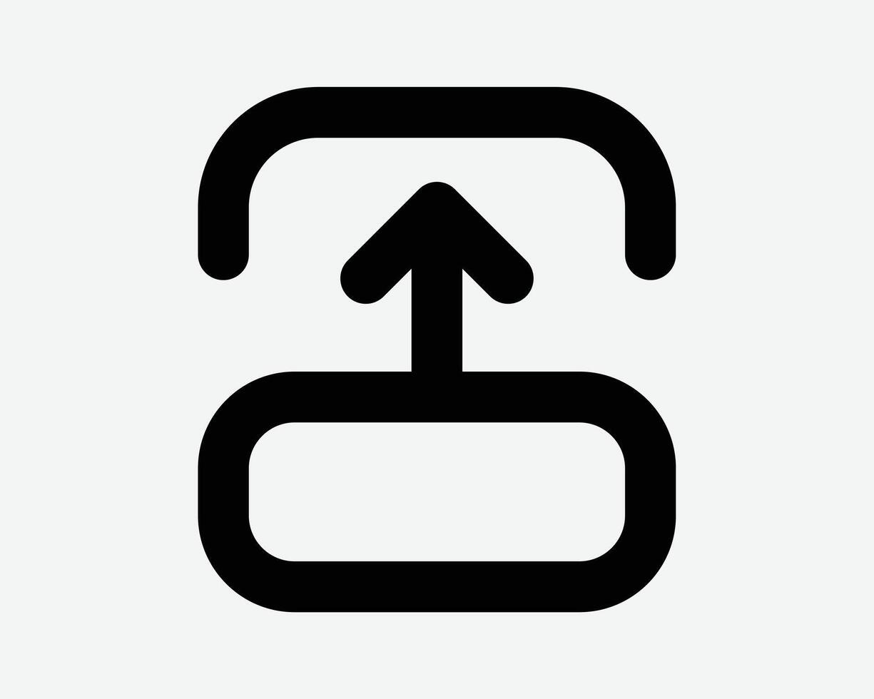 Slide Up Arrow Icon Slider Upward Position Upload Location Swipe Scroll Gesture Line Sign Symbol Finger Movement Cursor Direction Pathway Path Above vector