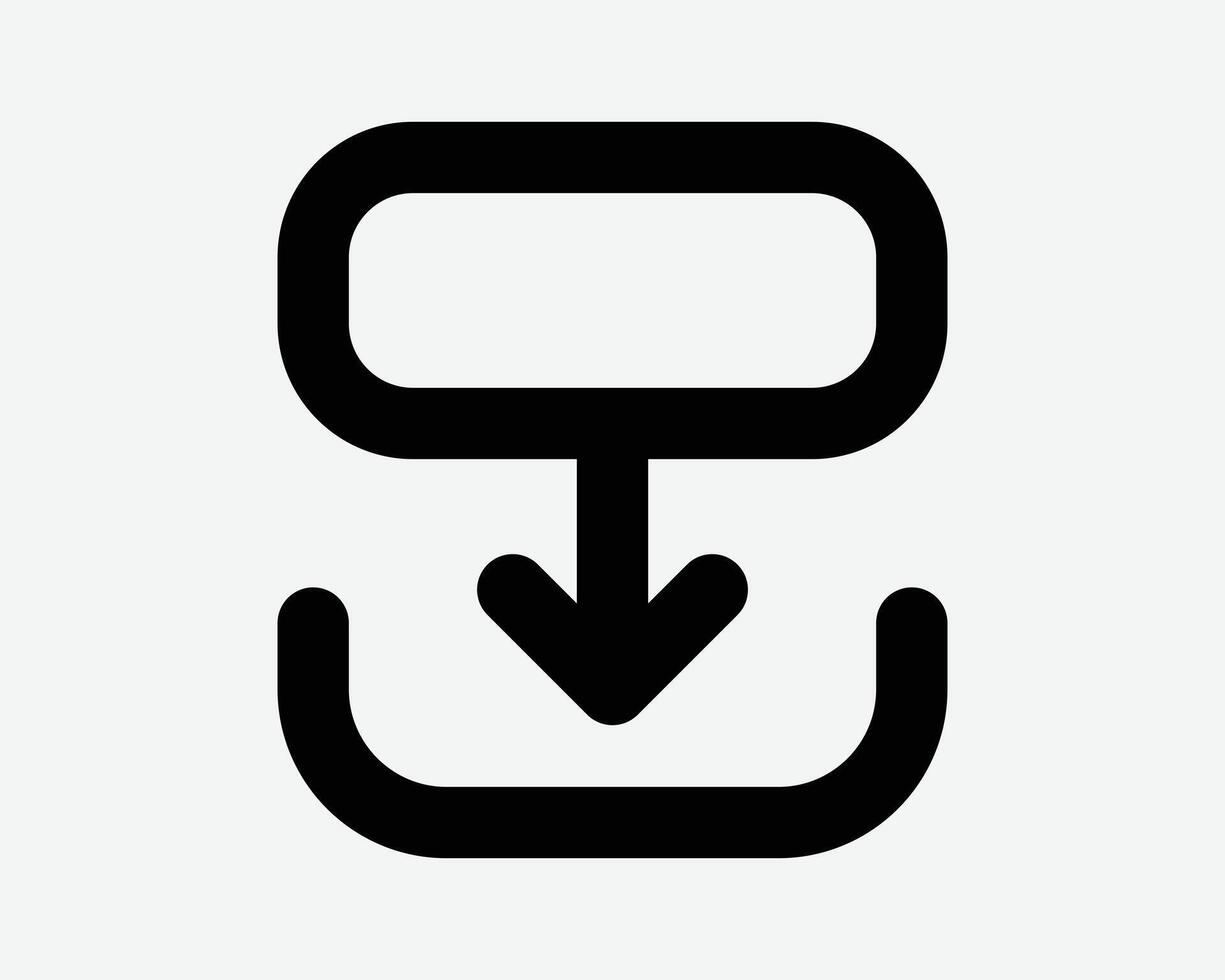 Slide Down Arrow Icon Slider Downward Position Download Location Swipe Scroll Gesture Line Sign Symbol Finger Movement Cursor Direction Pathway Path vector