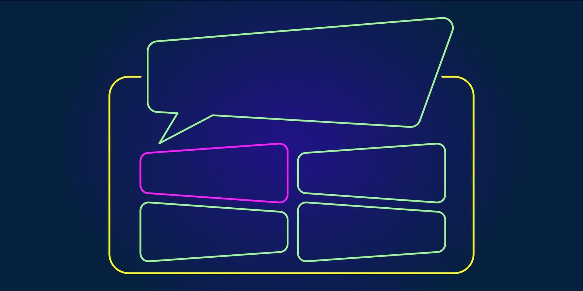 Quiz question trivia menu background contest interface template with test frame challenge bar ui retro multiple choice answer game show competition design layout vector