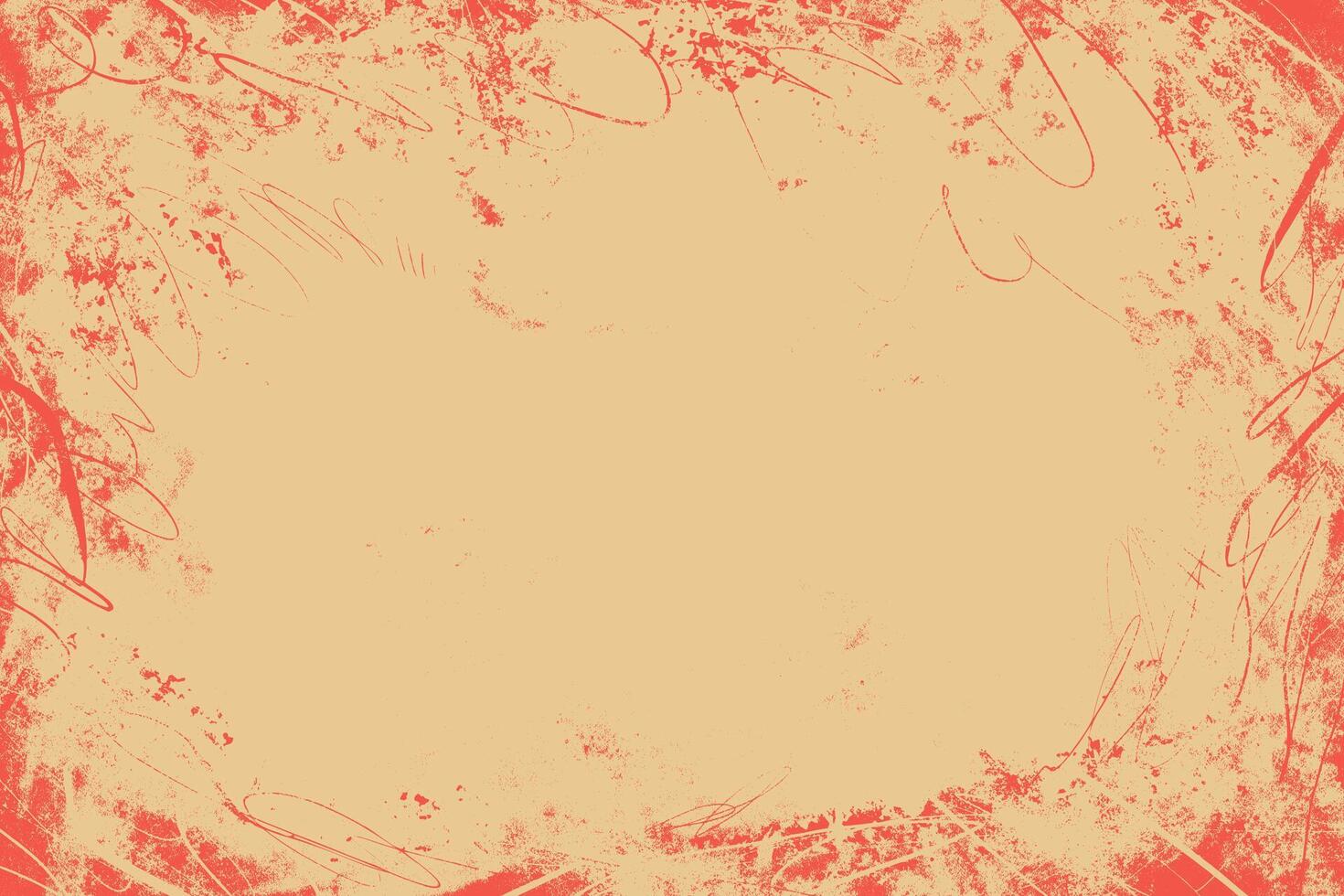 Abstract Background with Orange Texture with Splatter and Scratches. Distressed texture. Edgy artistic backdrop perfect for posters, album covers, digital art, and graphic design projects vector