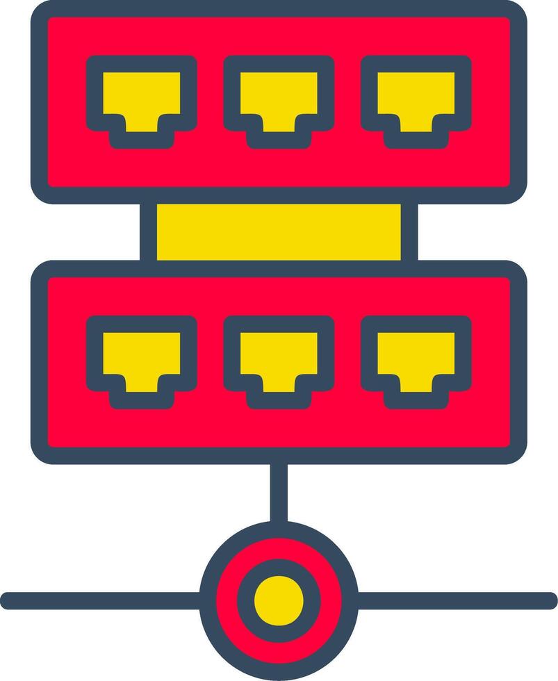 Hub dudsdsBubble network connect device vector