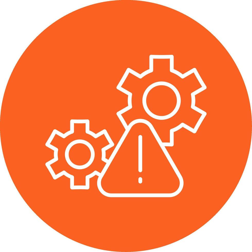 Inefficient Workflow Management System Line Multi Circle vector
