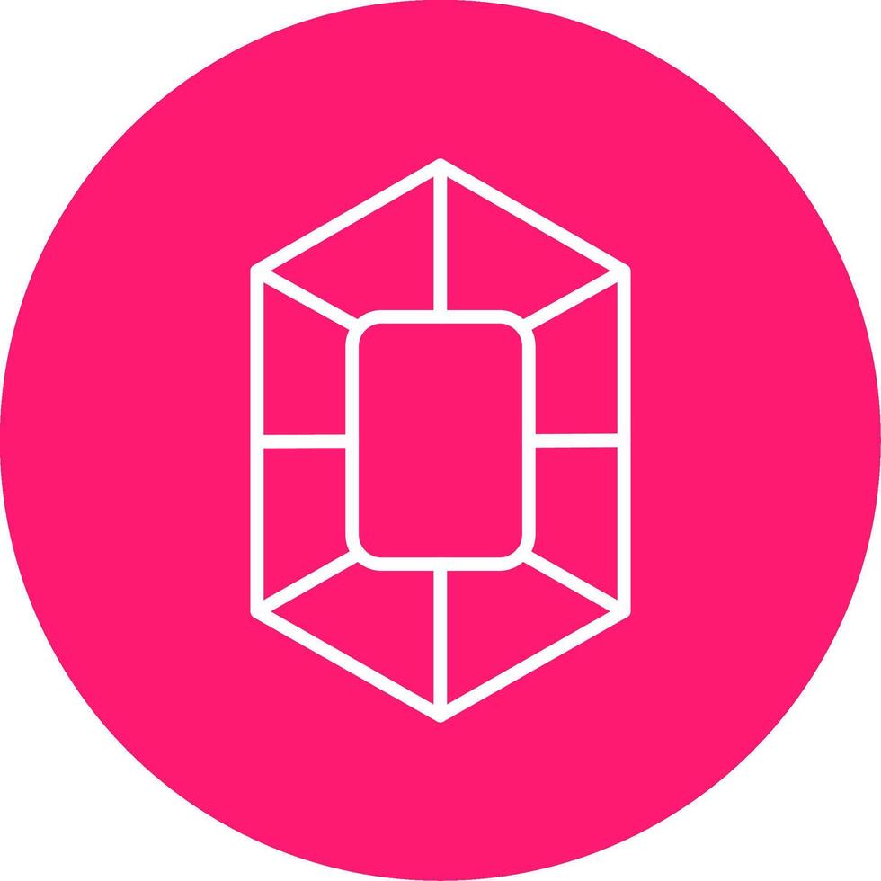 rubí código sintaxis icono línea multi circulo vector