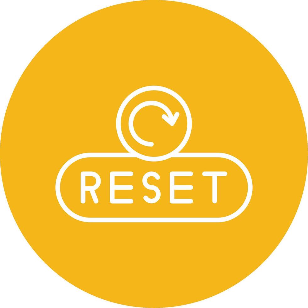 Reset Form Button Line Multi Circle vector