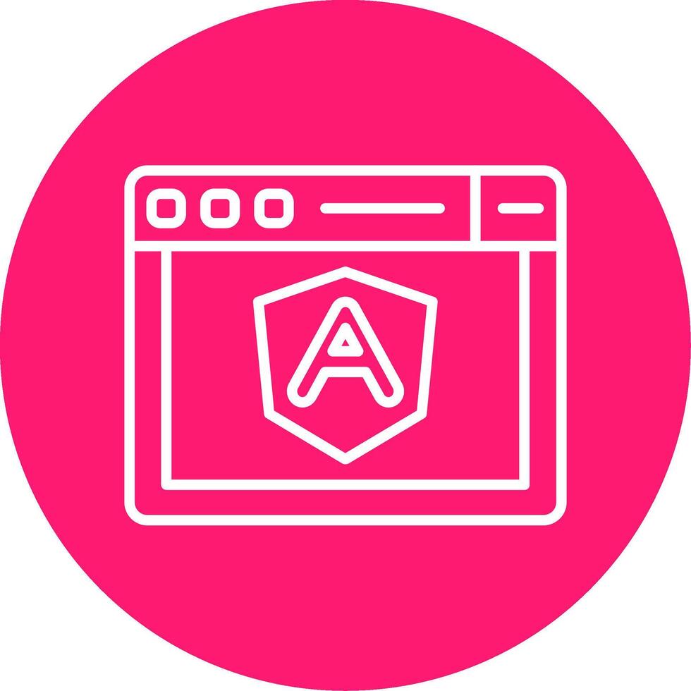 angular Interfaz marco de referencia línea multi circulo vector