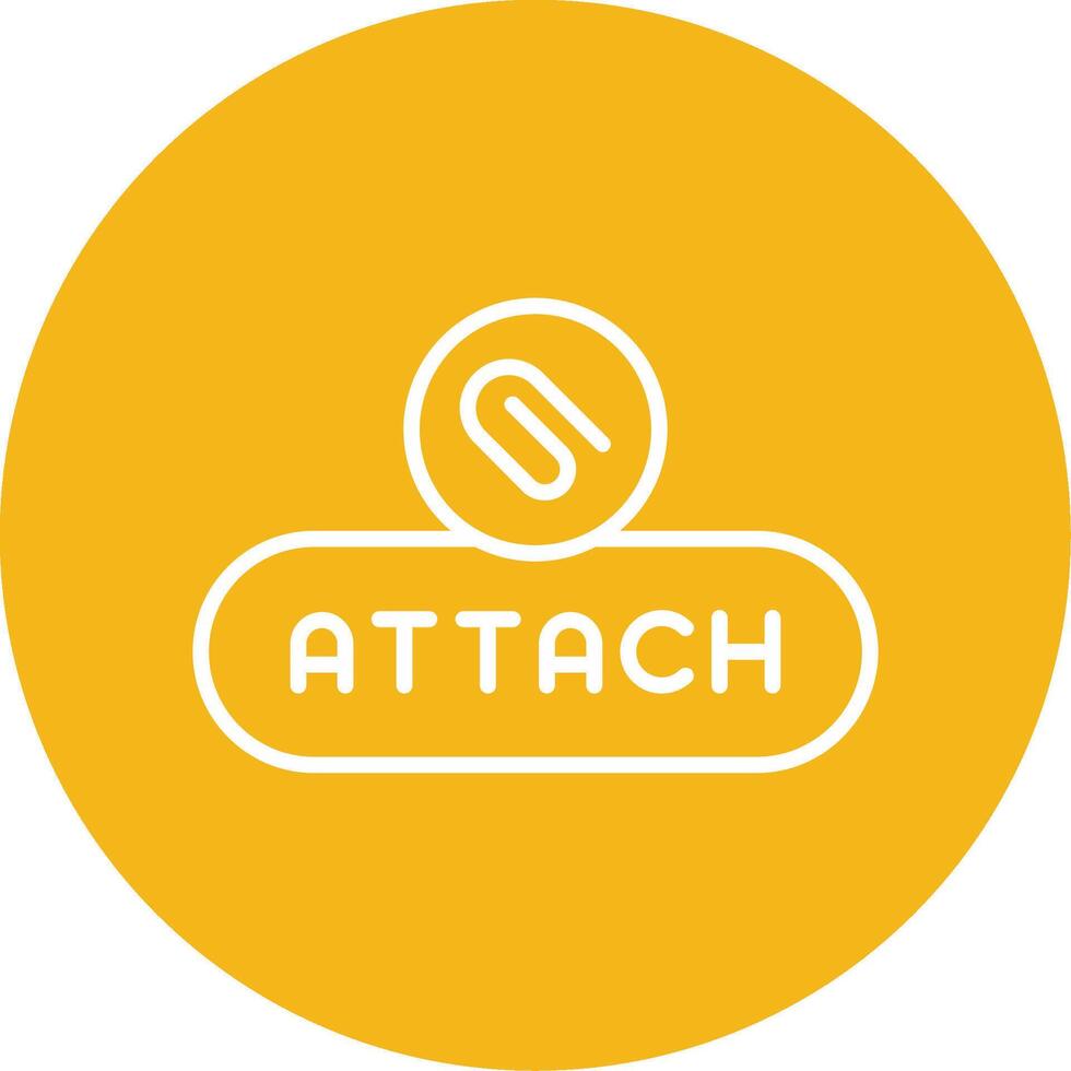Attach Document Button Line Multi Circle vector