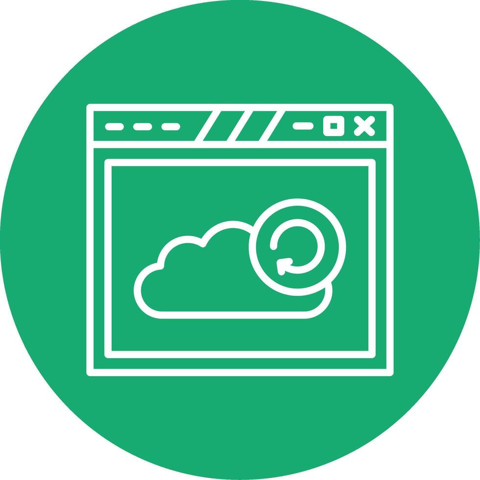 Auto Refresh Live Data Section Line Multi Circle vector