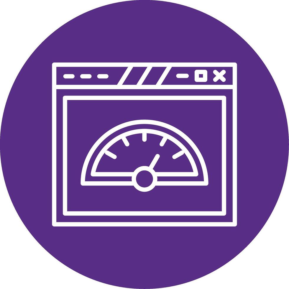 Optimized Page Speed Performance Line Multi Circle vector