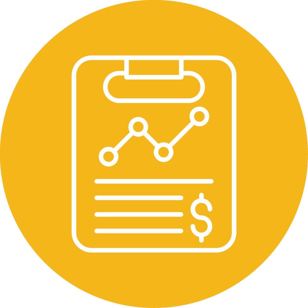 Credit Report Evaluation Form Line Multi Circle vector