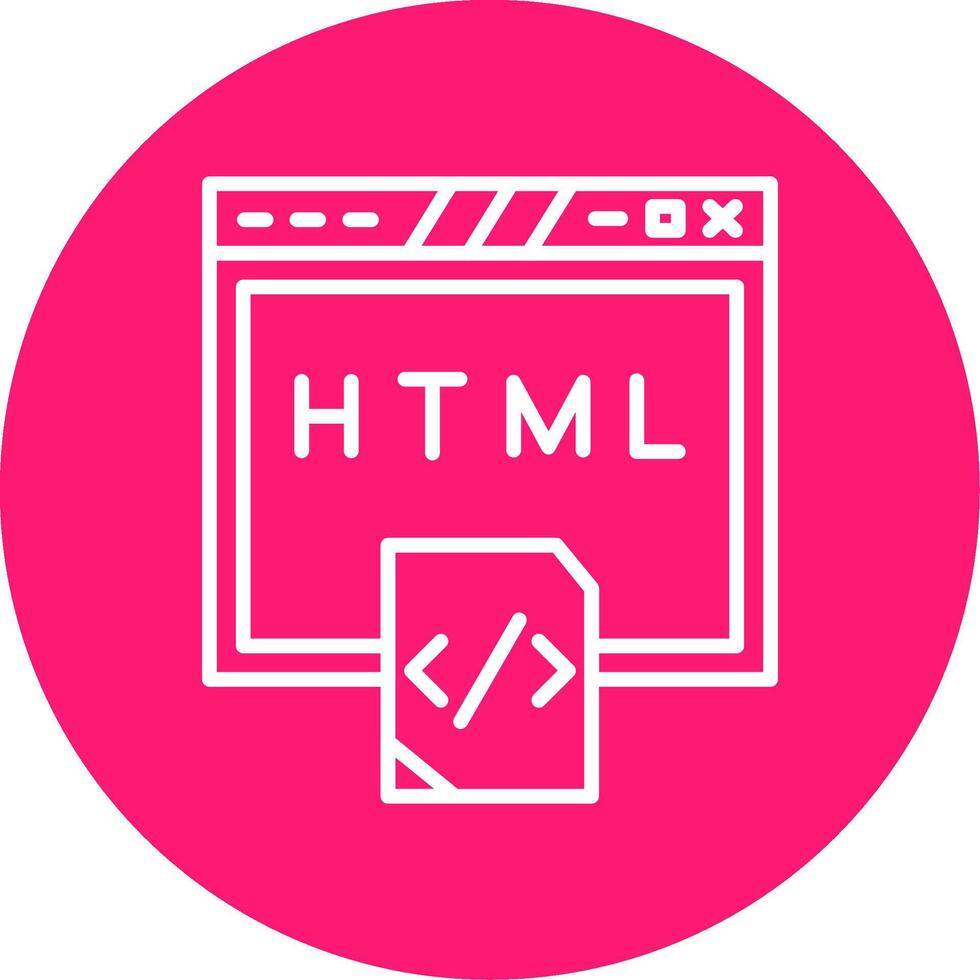 html fuente código retazo línea multi circulo vector
