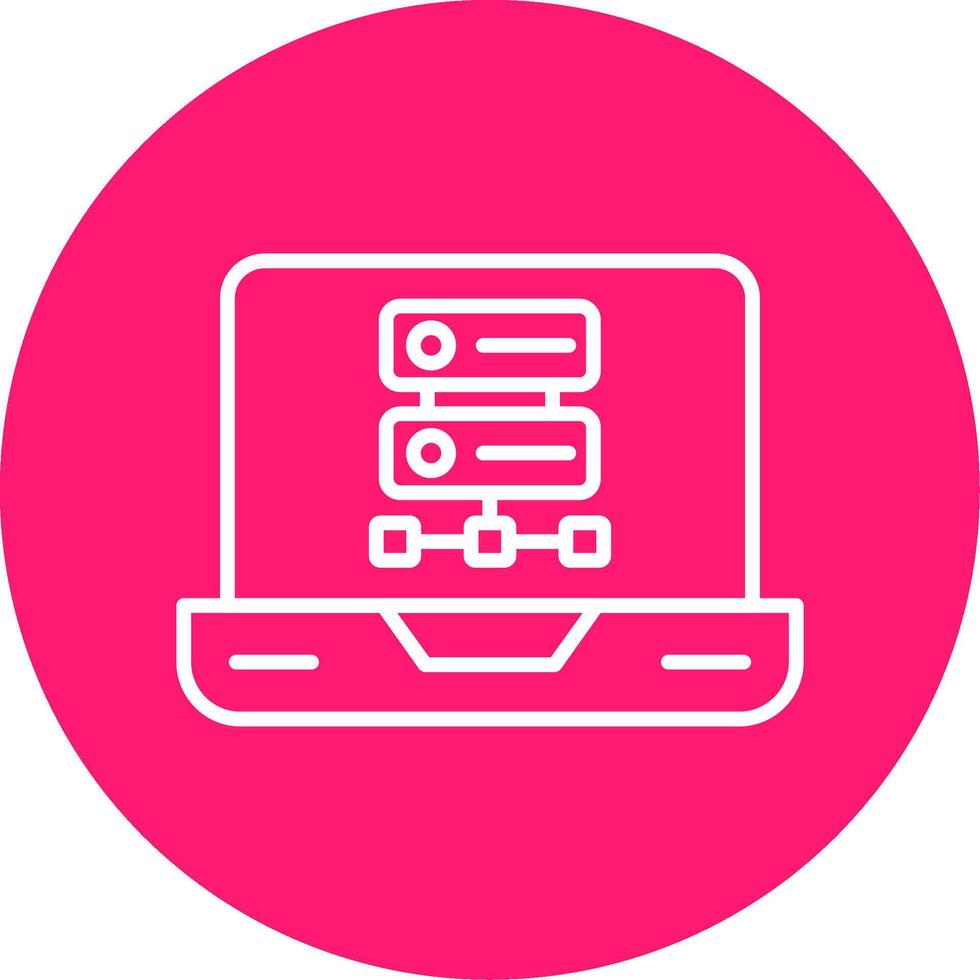 nosql flexible db estructura línea multi circulo vector