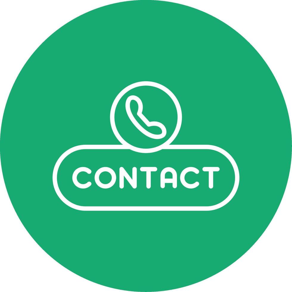 Contact Support Button Line Multi Circle vector
