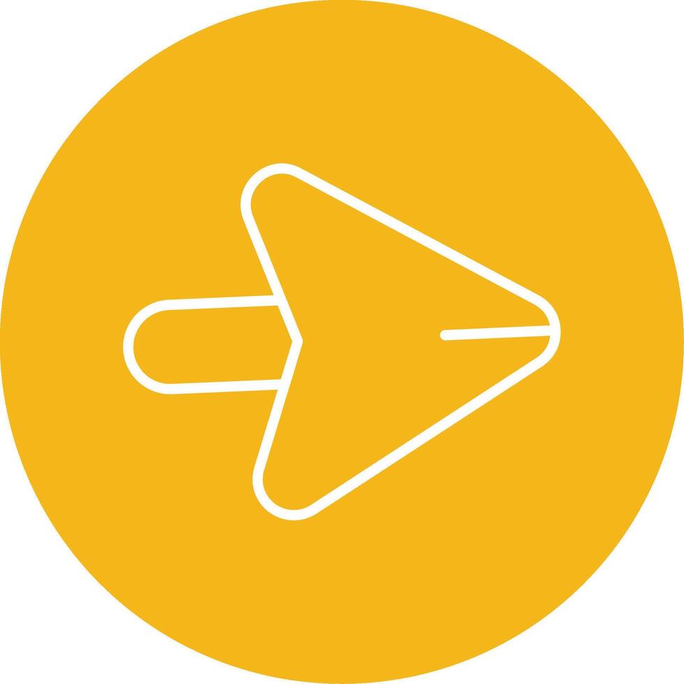 Vamos adelante botón línea multi circulo vector