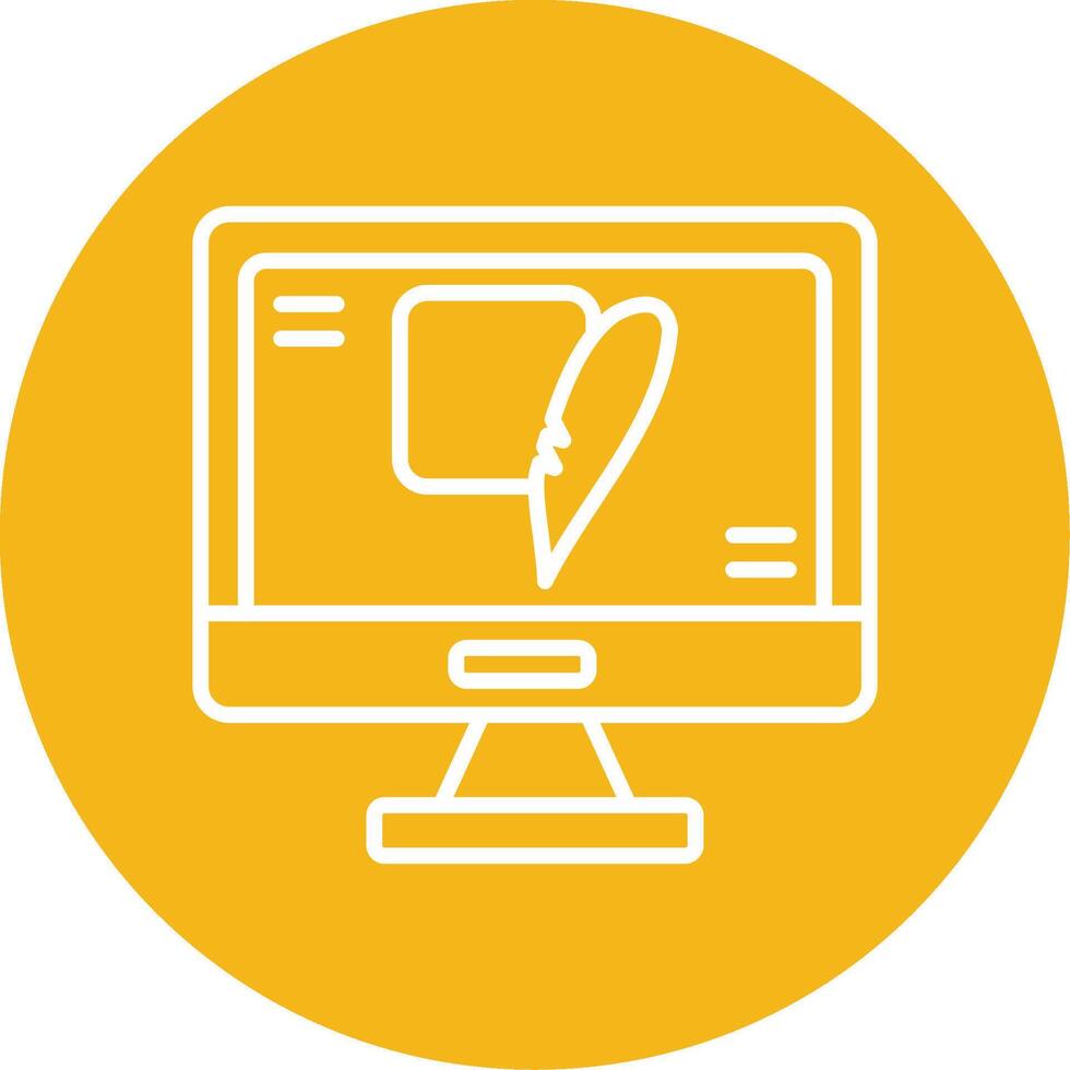 sqlite ligero db archivo línea multi circulo vector