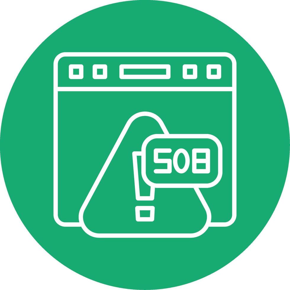 Error 508 Loop Detected Error Line Multi Circle vector