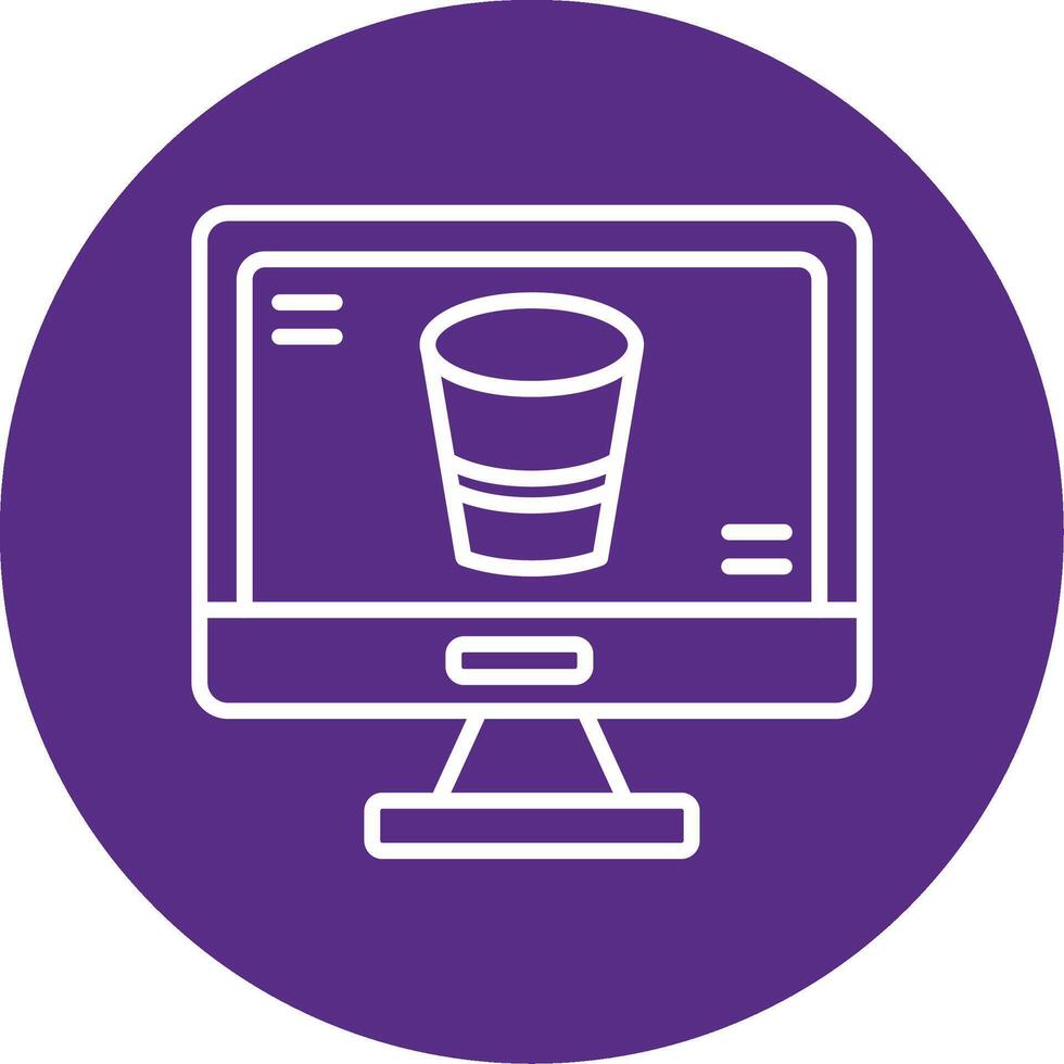 bitbucket repositorio Servicio línea multi circulo vector