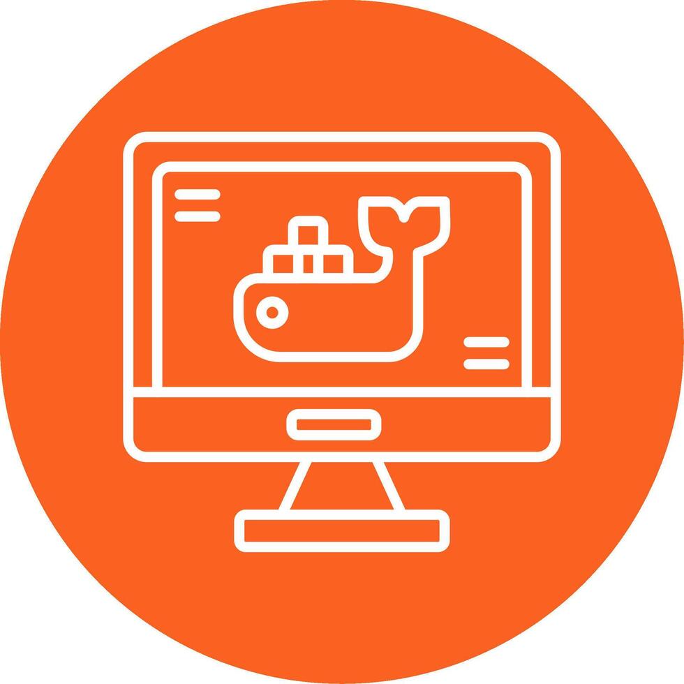 Jenkins Automation Server Line Multi Circle vector