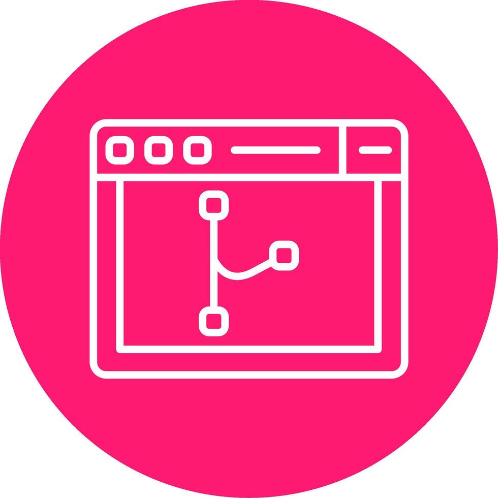 Code Merge Branch Tool Line Multi Circle vector