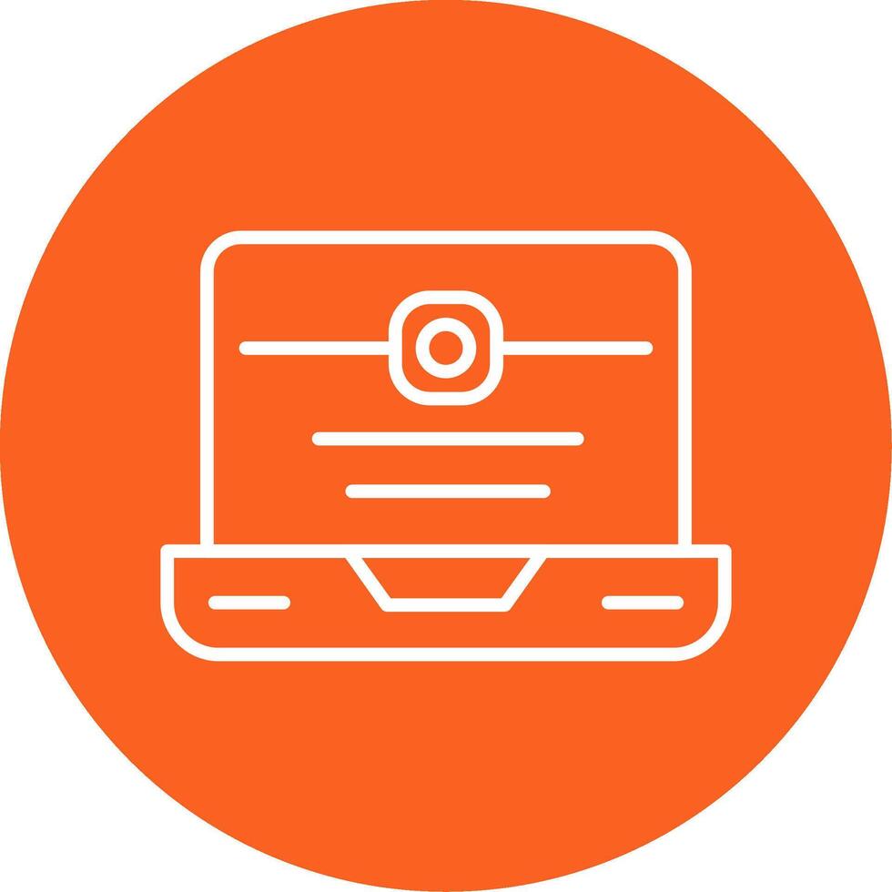 Code Commit Action Icon Line Multi Circle vector