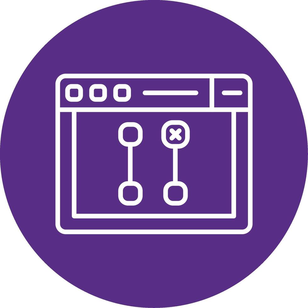 Git Pull from Remote Icon Line Multi Circle vector