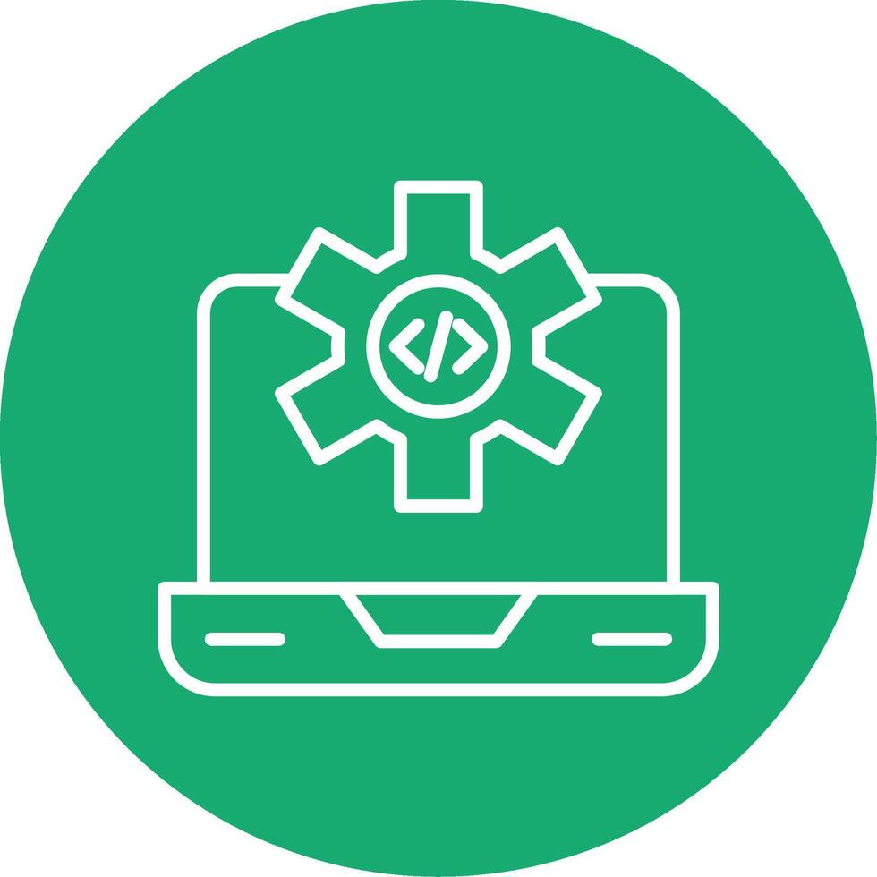 Dev Environment Workspace Line Multi Circle vector