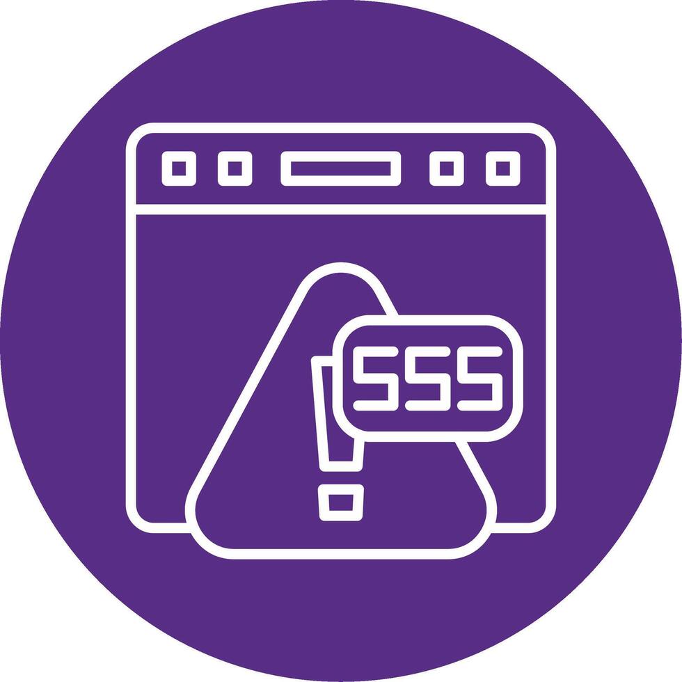 Error 555 Caching System Error Line Multi Circle vector