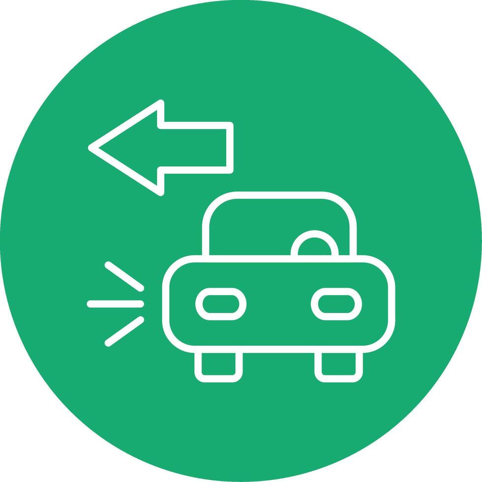 Blinking Turn Signal Light Line Multi Circle vector