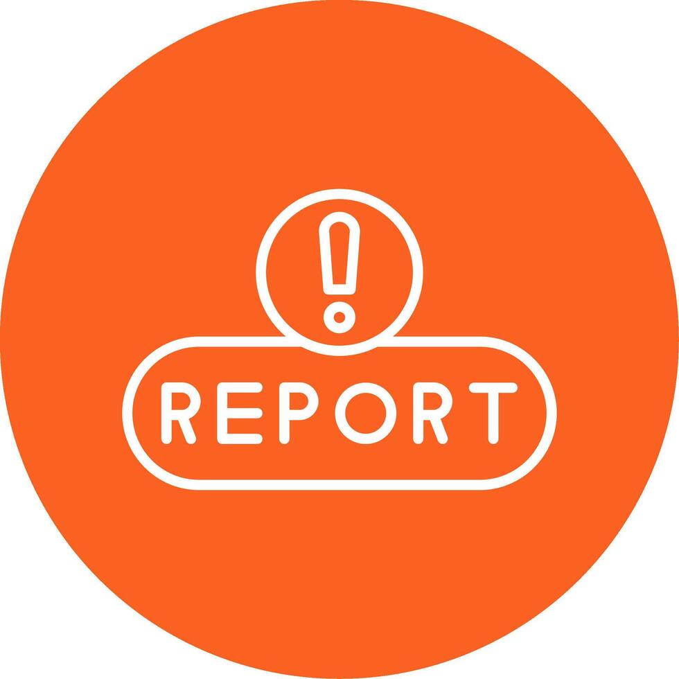 Report Issue Button Line Multi Circle vector