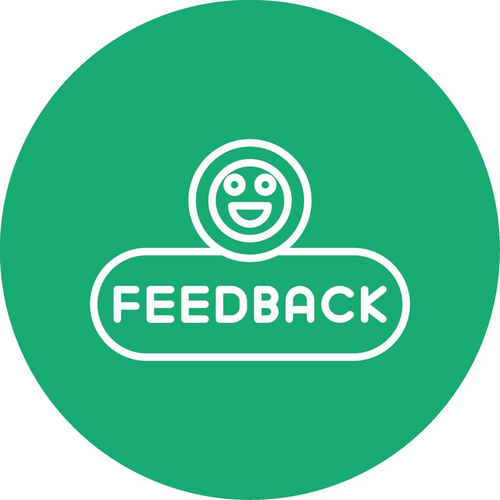 Send Feedback Button Line Multi Circle vector