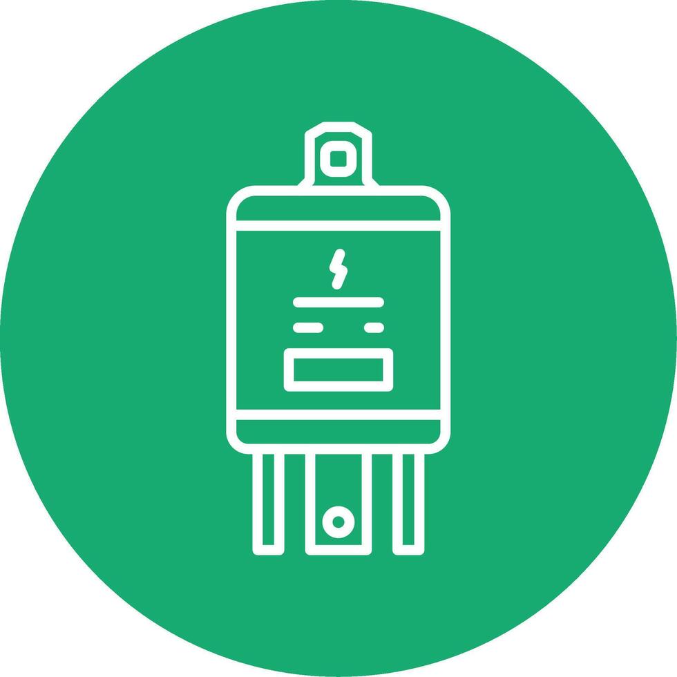 Electrical Circuit Relay Line Multi Circle vector