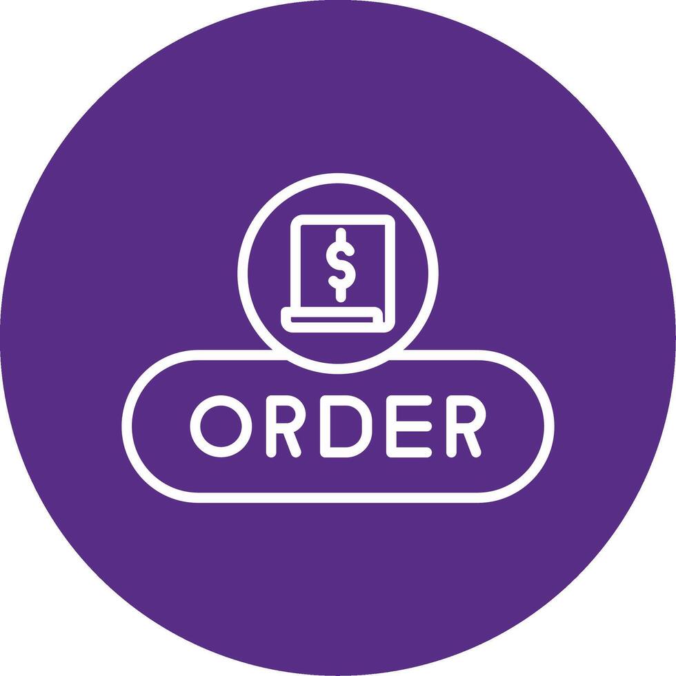 Place Order Button Line Multi Circle vector