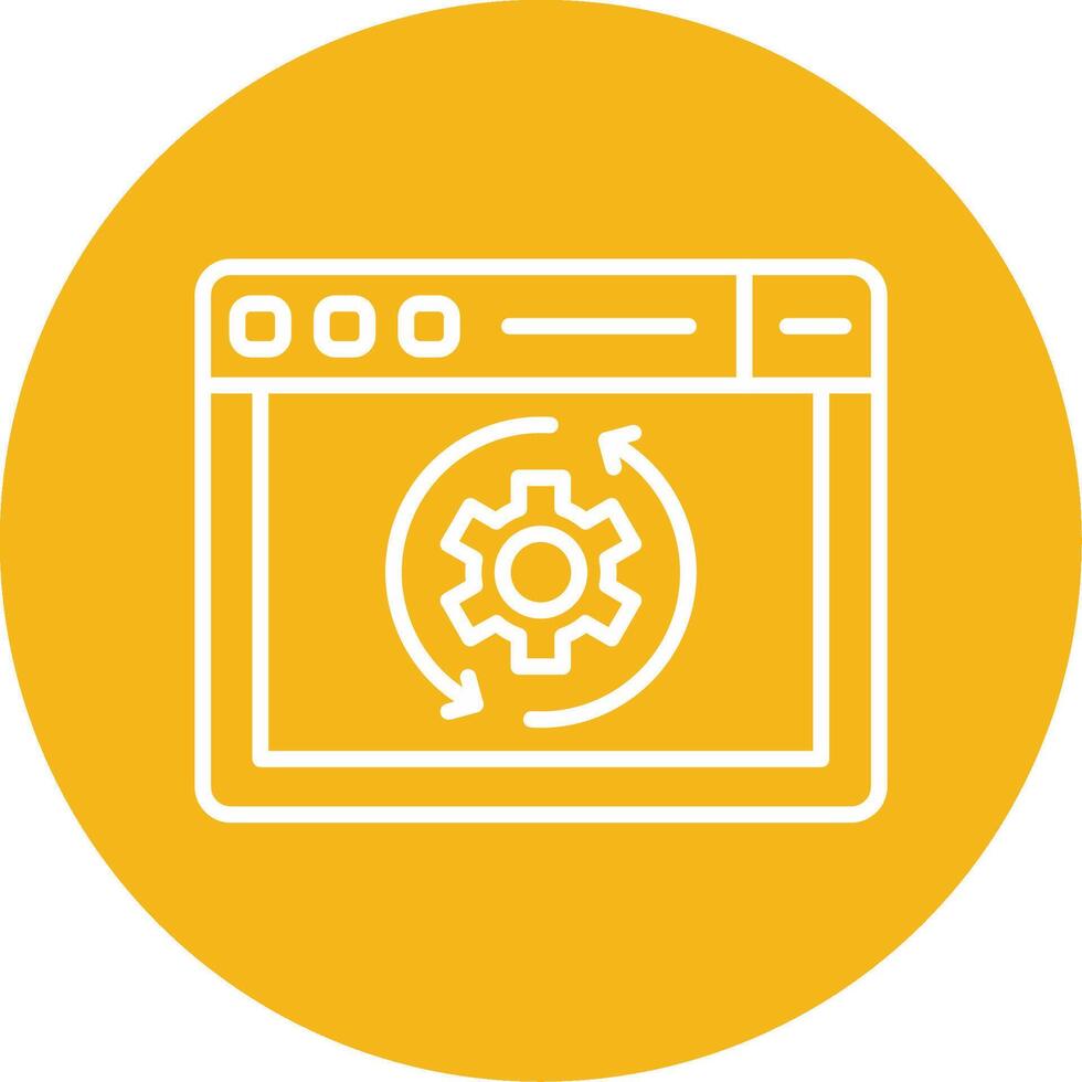 ui componente ciclo vital icono línea multi circulo vector