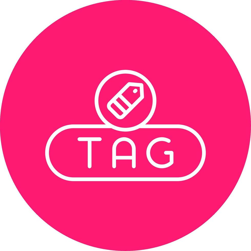 aplicar etiqueta botón línea multi circulo vector