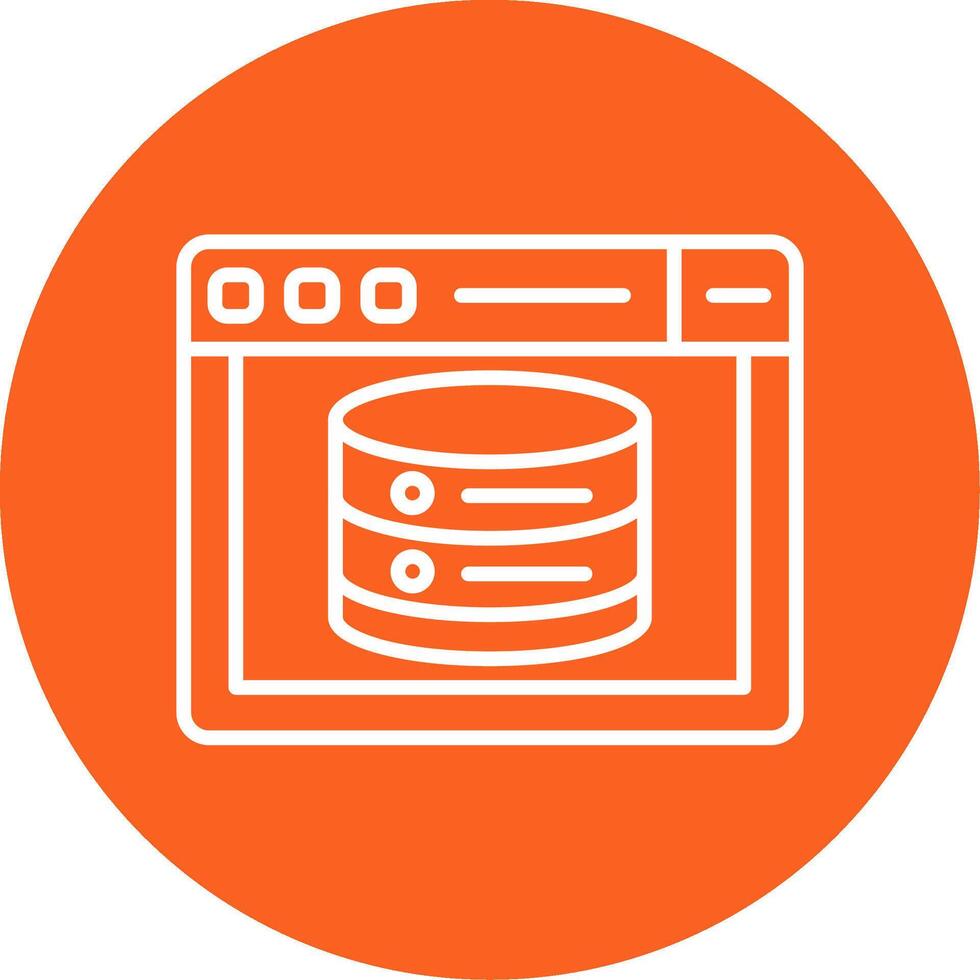 Web Caching Strategy Icon Line Multi Circle vector