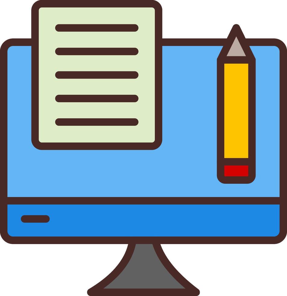 Text Editor Simplified Design Piece vector