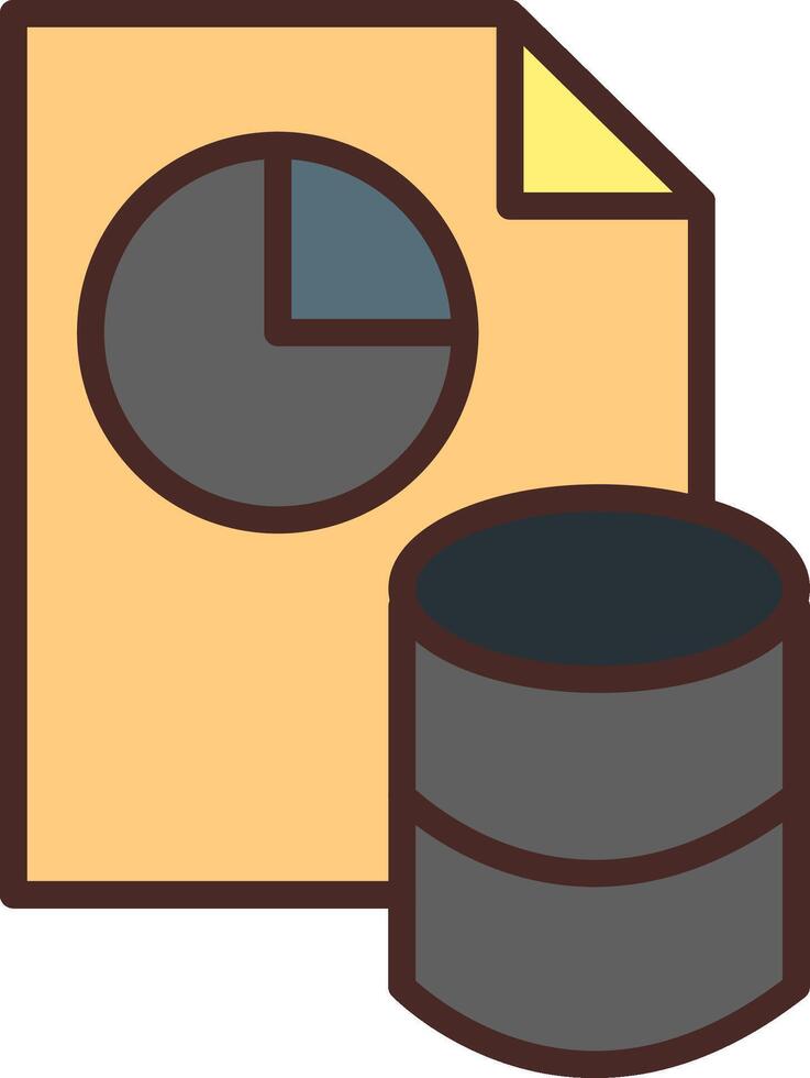 Pie Chart Vibrant Visual Object vector