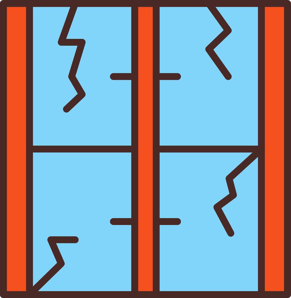 Window Damage Sharp Line Mark vector