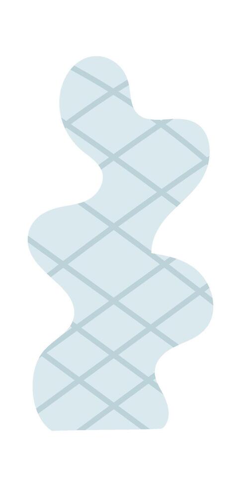 Abstract Wavy Patterned Shape vector