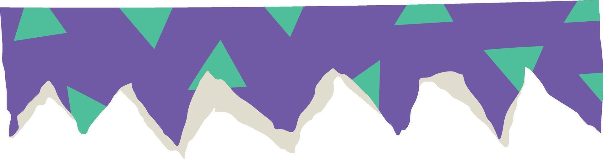 Abstract Geometric Mountain Pattern vector