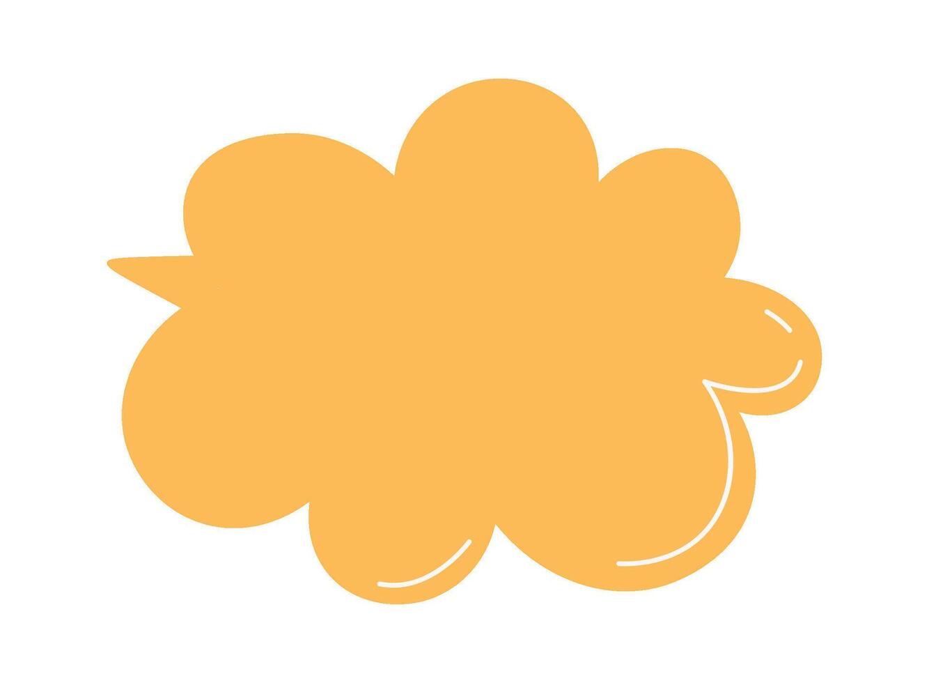 Speech Bubble with Rounded Edges vector