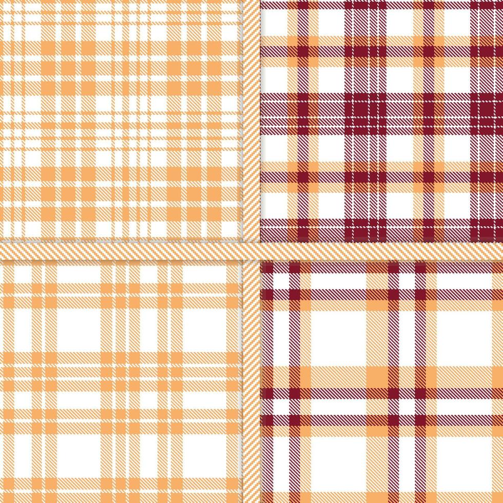 White, Apricot, Wine Red and Bland seamless pattern set of 4 vector