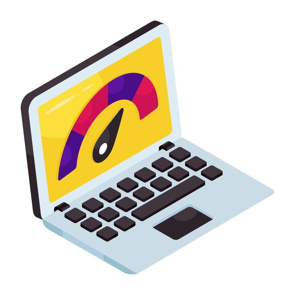 Modern design icon of system speed test vector