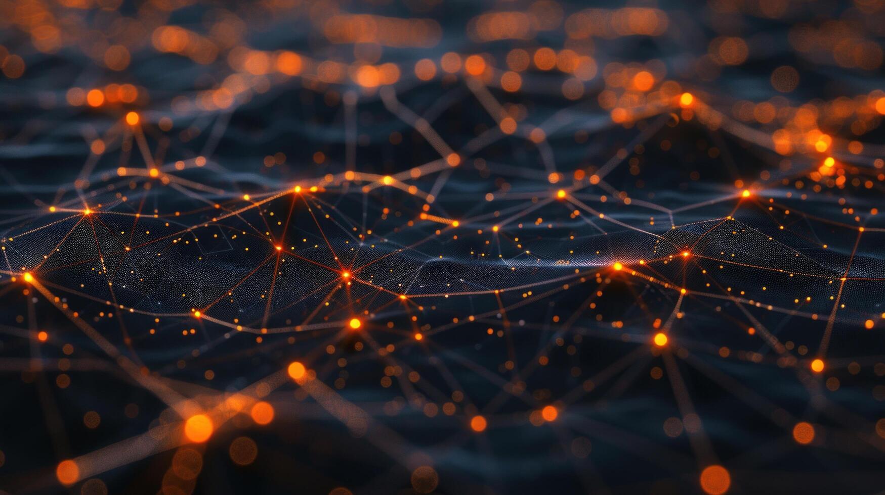 Abstract network connection artificial intelligence background photo