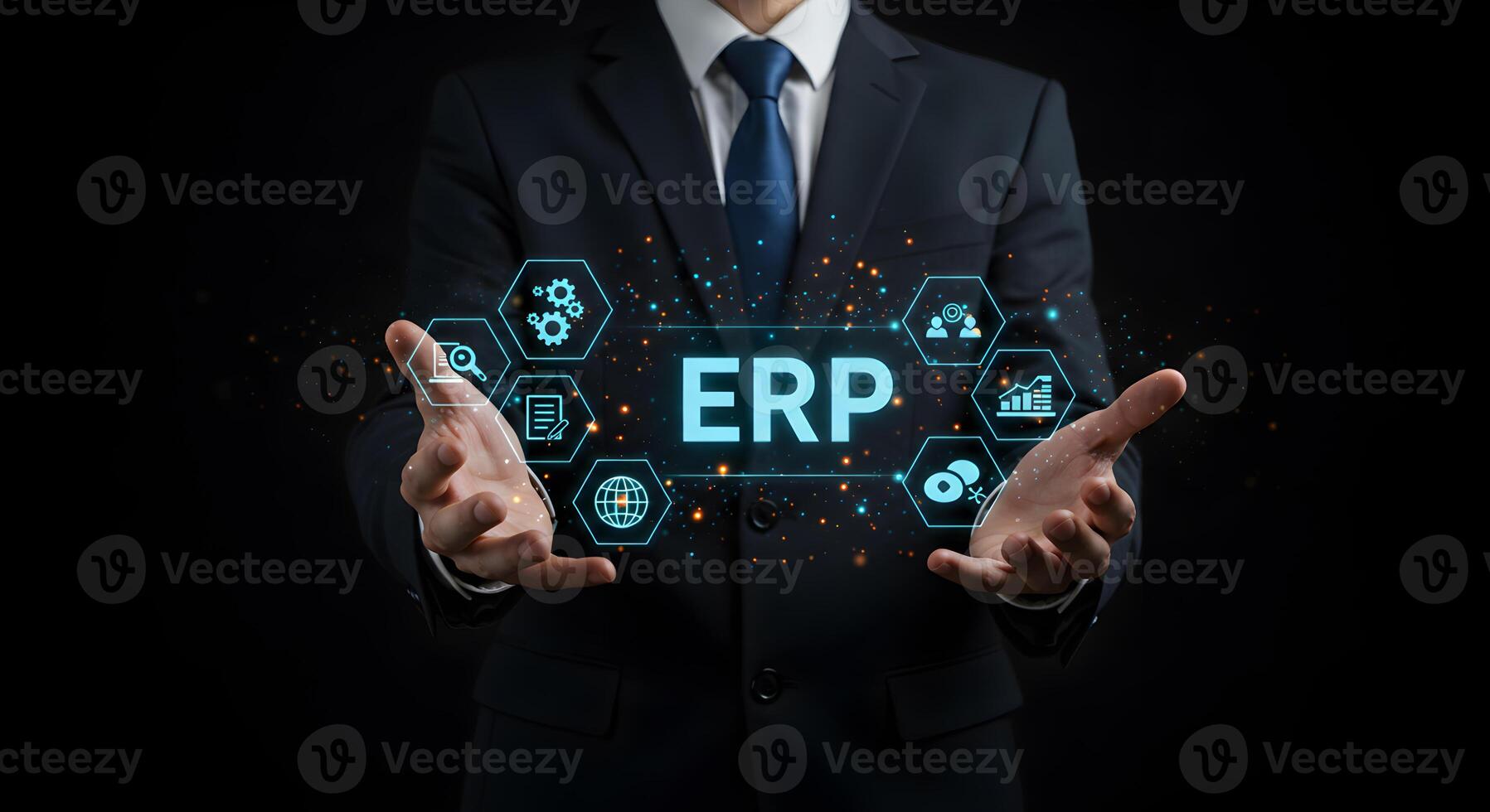 Enterprise resource planning erp system software business management solutions technology integration and automation photo