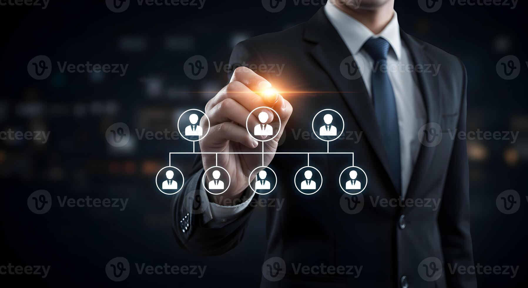 Organizational chart business structure hierarchy management team workflow process company strategy design photo