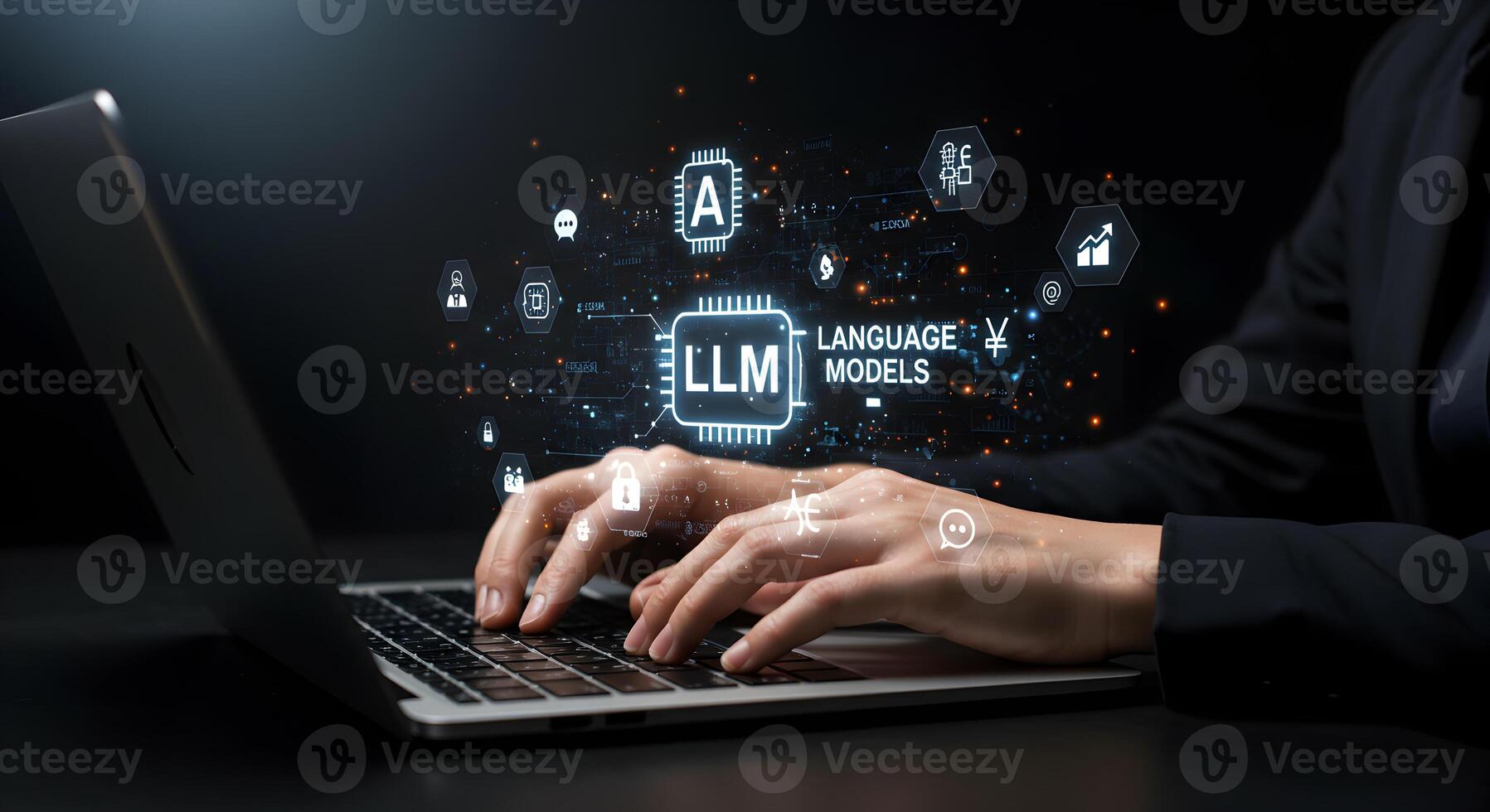 Llm language models ai artificial intelligence machine learning deep learning natural language processing photo