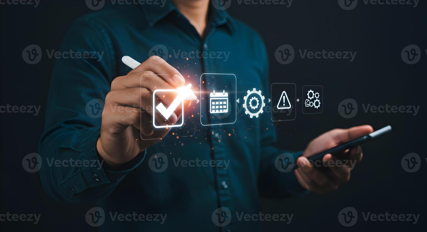 Project management software planning schedule process task checklist workflow automation tool photo