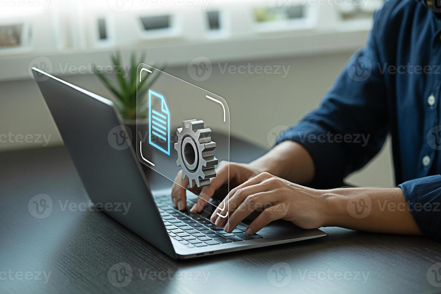 Automation software development process on laptop for efficient workflow management system 100 photo